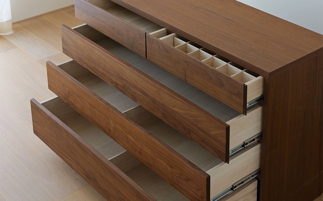 LECCE レッチェ 105ローチェスト ウォルナット