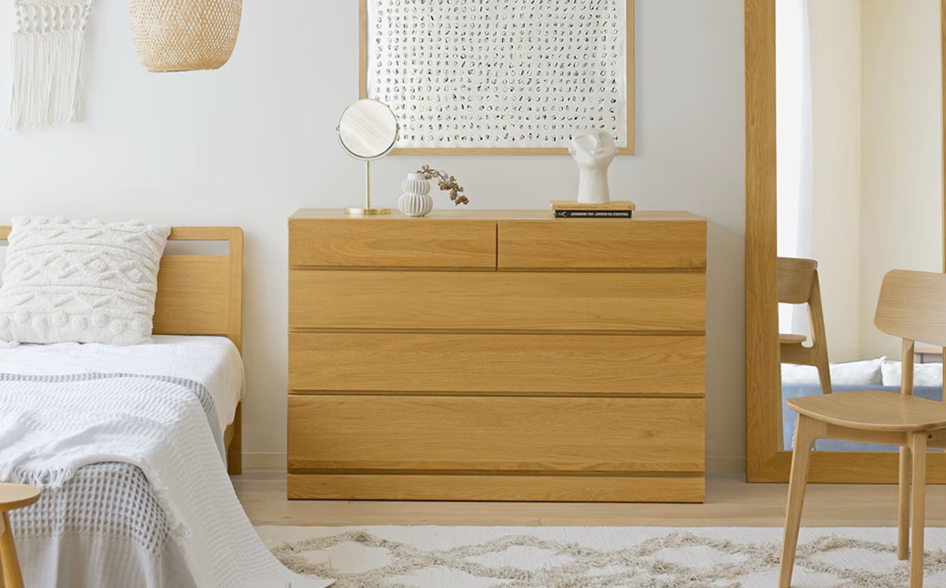 LECCE レッチェ 105ローチェスト オーク