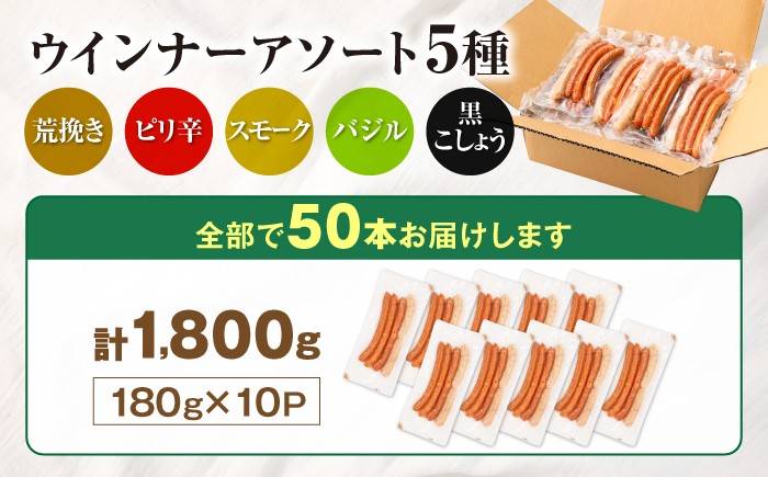 肉 豚 豚肉 ウインナー ソーセージ 粗挽き 荒挽き あらびき スモーク ピリ辛 バジル 黒こしょう 2kg おかず BBQ