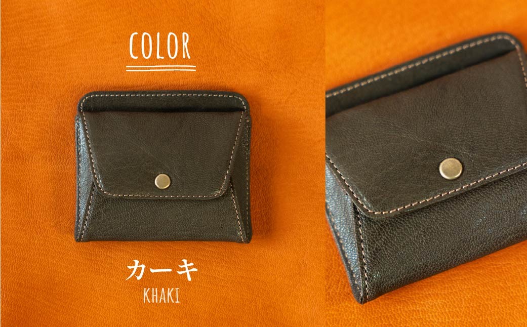 財布 薄型ミニ財布 オイルヌメゴート革 | 財布 お財布 ミニ財布 薄型財布 革財布 小さい財布 コンパクト財布 サイフ さいふ