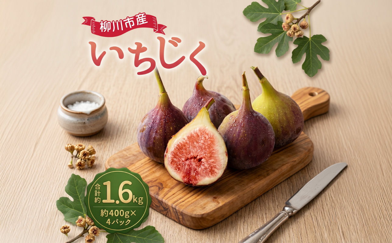 いちじく 400g×4パック 合計約1.6kg
