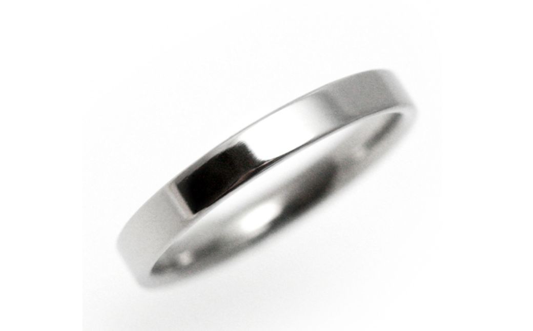 純チタン平打リング(幅2.5mm)9号