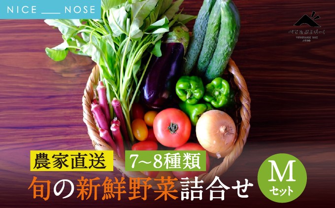 【能勢特産】《農家直送》 べじたぶるぱーくの旬の新鮮野菜詰合せ Mセット (7〜8種類) | べじたぶるぱーく株式会社