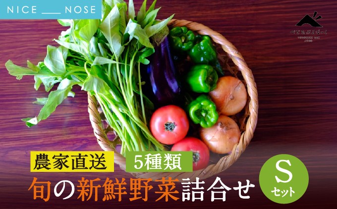 【能勢特産】《農家直送》 べじたぶるぱーくの旬の新鮮野菜詰合せ Sセット (5種類) | べじたぶるぱーく株式会社