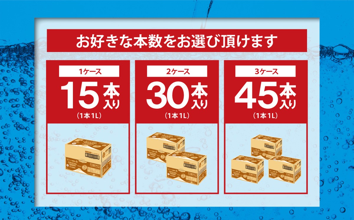 【 定期便 6ヶ月 】富士山の強炭酸水 レモン 1L × 15本入 × 6回