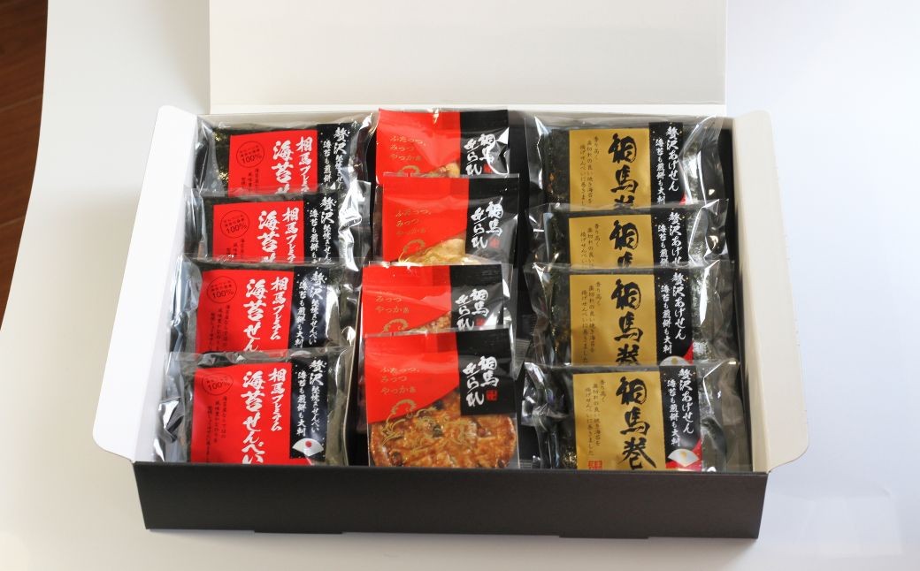 【せんべい】相馬あられ御膳 海苔の老舗が贈る人気の6種詰め合わせ
