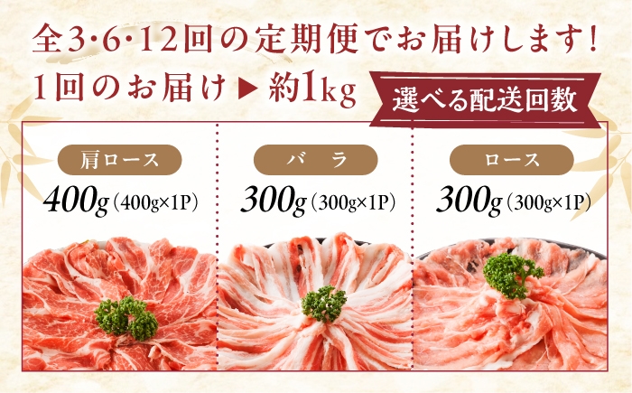 「瀬戸のもち豚せと姫」しゃぶしゃぶセット (ロース・肩ロース・バラ) 約1kg