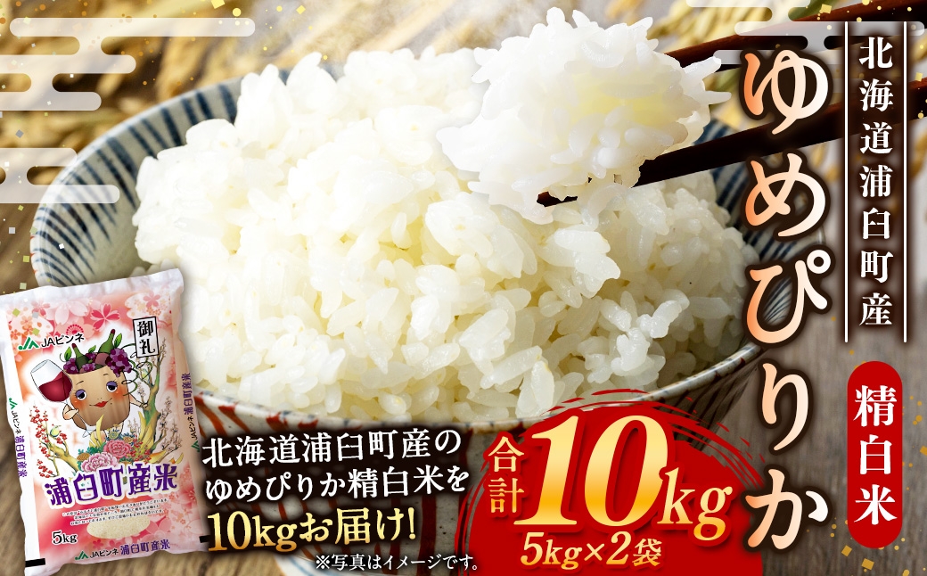 浦臼産 ゆめぴりか 精白米 10kg （ 5kg × 2袋 ）