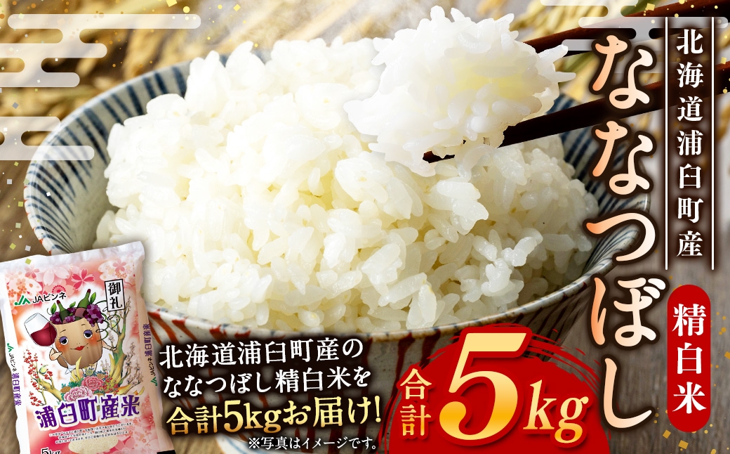 浦臼産 ななつぼし 精白米 5kg