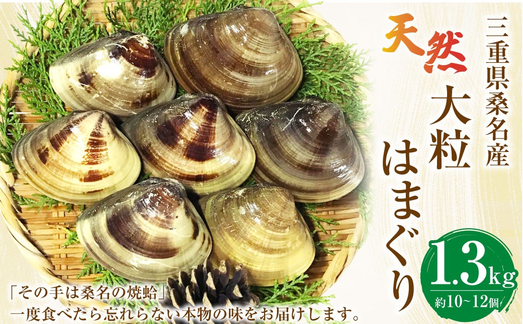 マルヨシ水産 桑名産大粒天然蛤 1.3kg（約10～12個）