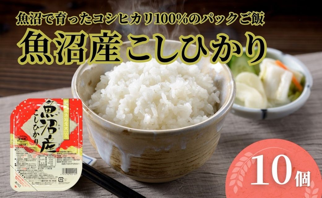 産地限定！お米の聖地・魚沼コシヒカリ100％　ごはんソムリエ監修のパックご飯