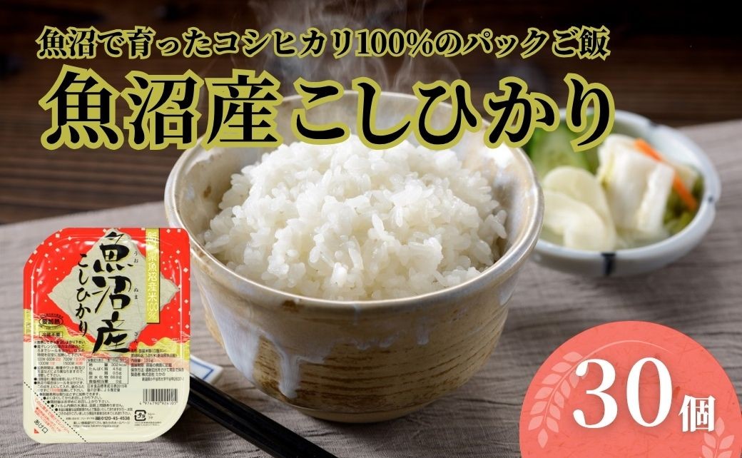 産地限定！お米の聖地・魚沼コシヒカリ100％　ごはんソムリエ監修のパックご飯