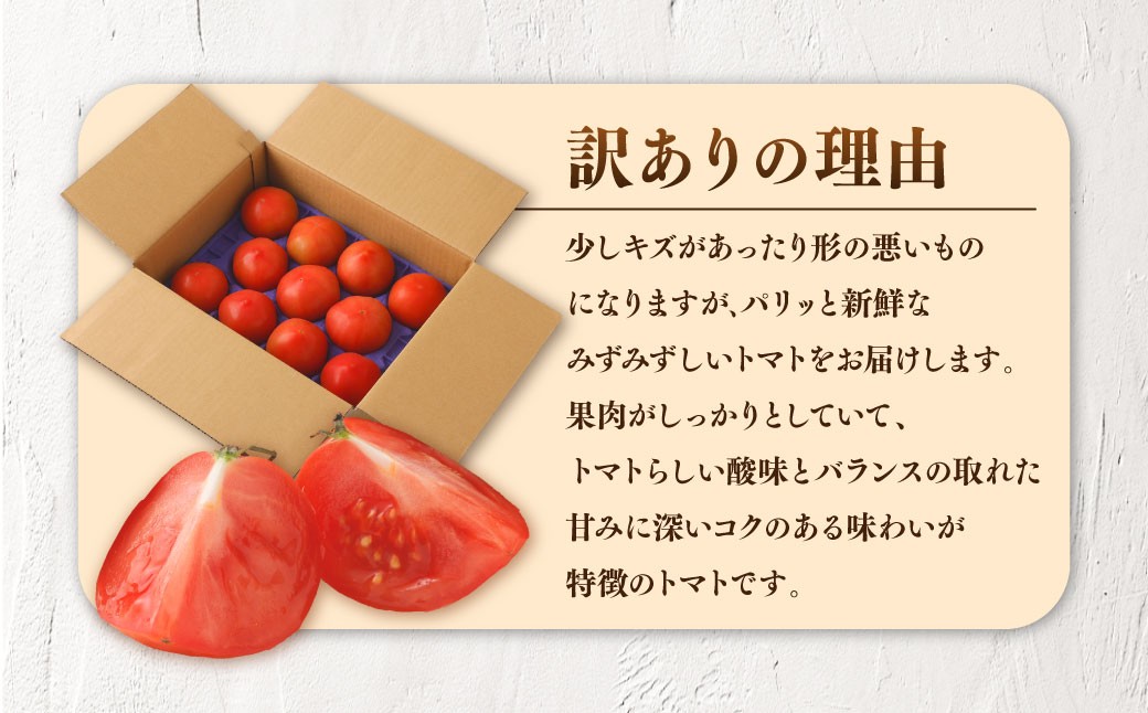 訳ありトマト 8～14玉（約2kg）