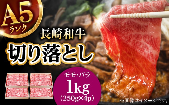 牛肉 長崎県産 長崎和牛 モモ バラ 霜降り牛肉  A5ランク きりおとし 切り落とし  冷凍 ギフト 贈答用 ぎゅうにく