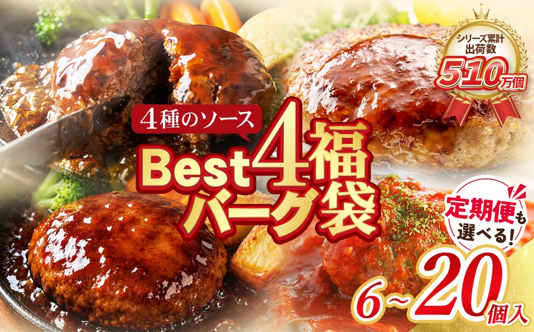 4種のソース　best4バーグ服袋～20個入り