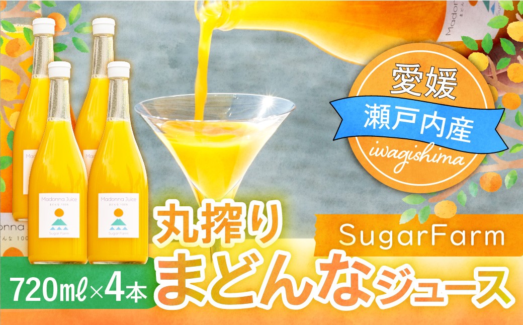 みかん ミカン オレンジ まどんな 愛果28号 みかんジュース ジュース 柑橘 添加物不使用 丸しぼり
