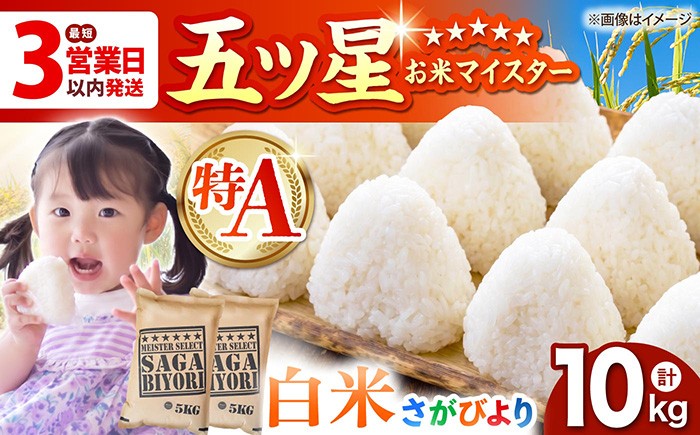 さがびより 白米 10kg ( 5kg×2袋 ) 【五つ星お米マイスター厳選】 [HBL004]