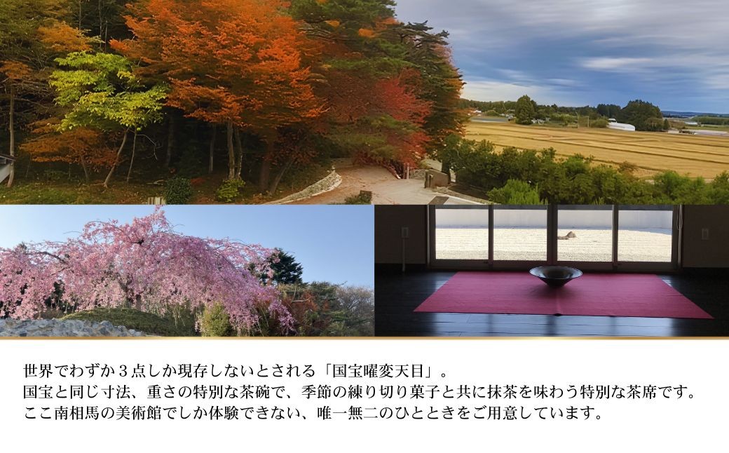 曜変天目 枯山水美術館 ご入館ペアチケット ( 抹茶・和菓子付 ) | 美術館 庭園拝観 ペア チケット