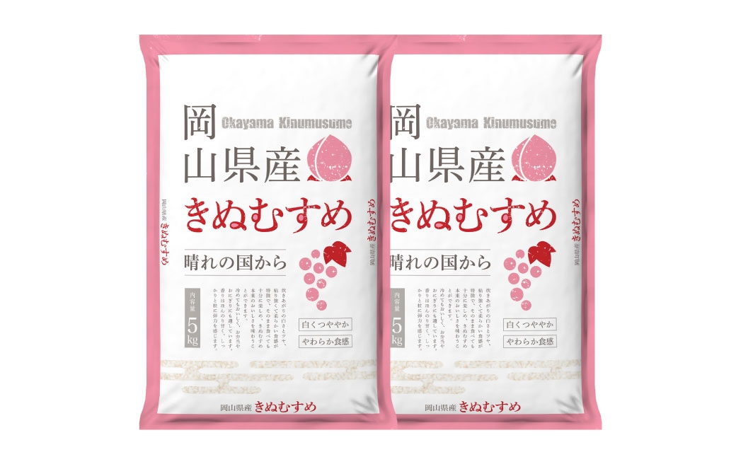 【 令和7年産 】 岡山県産きぬむすめ10kg（5kg×2袋）