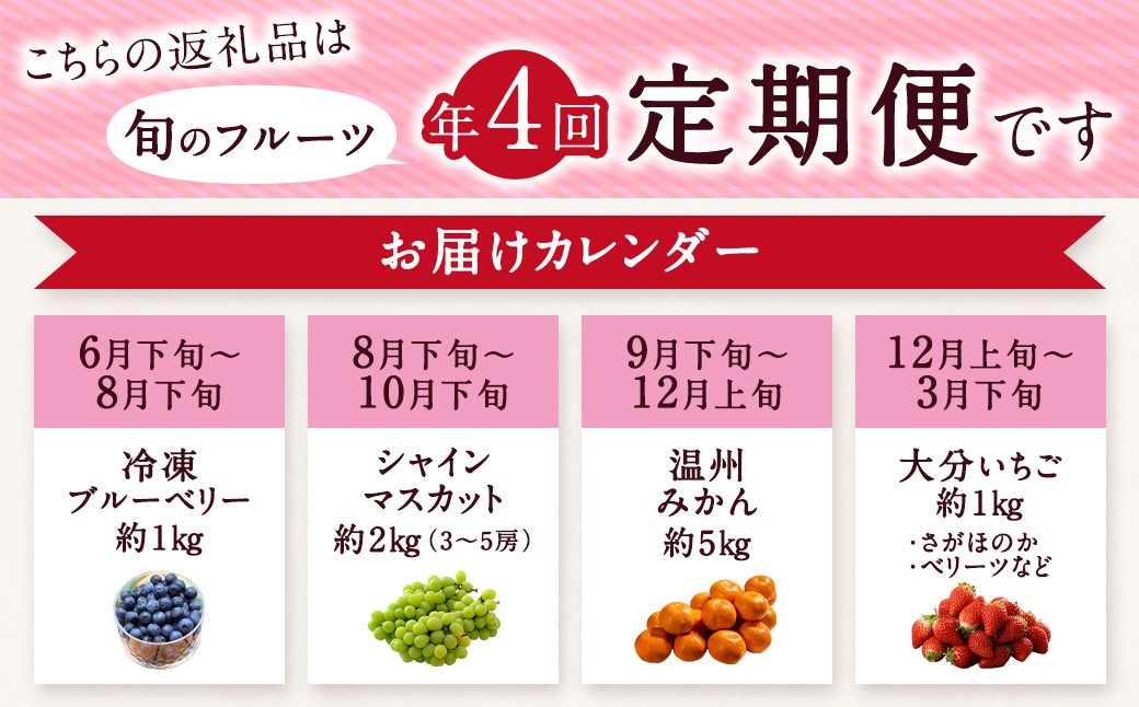 大分県産旬のフルーツ定期便