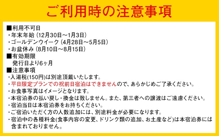 【平日限定】清流荘 貸切風呂付プラン 1泊2食付 ペア宿泊券 2名 旅券 チケット