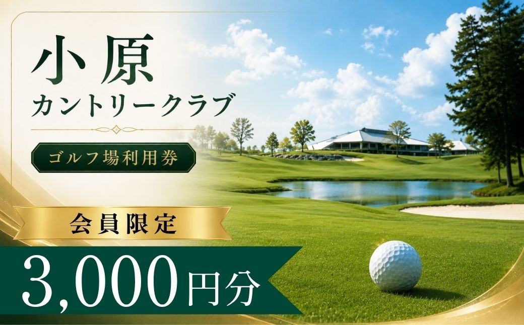 【会員限定】小原カントリークラブ ゴルフ場利用券1枚(3000円分) | 小原カントリー クラブ