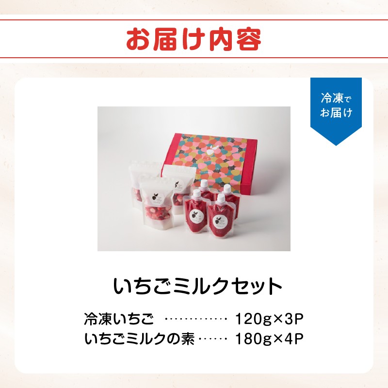 いちごミルクセット