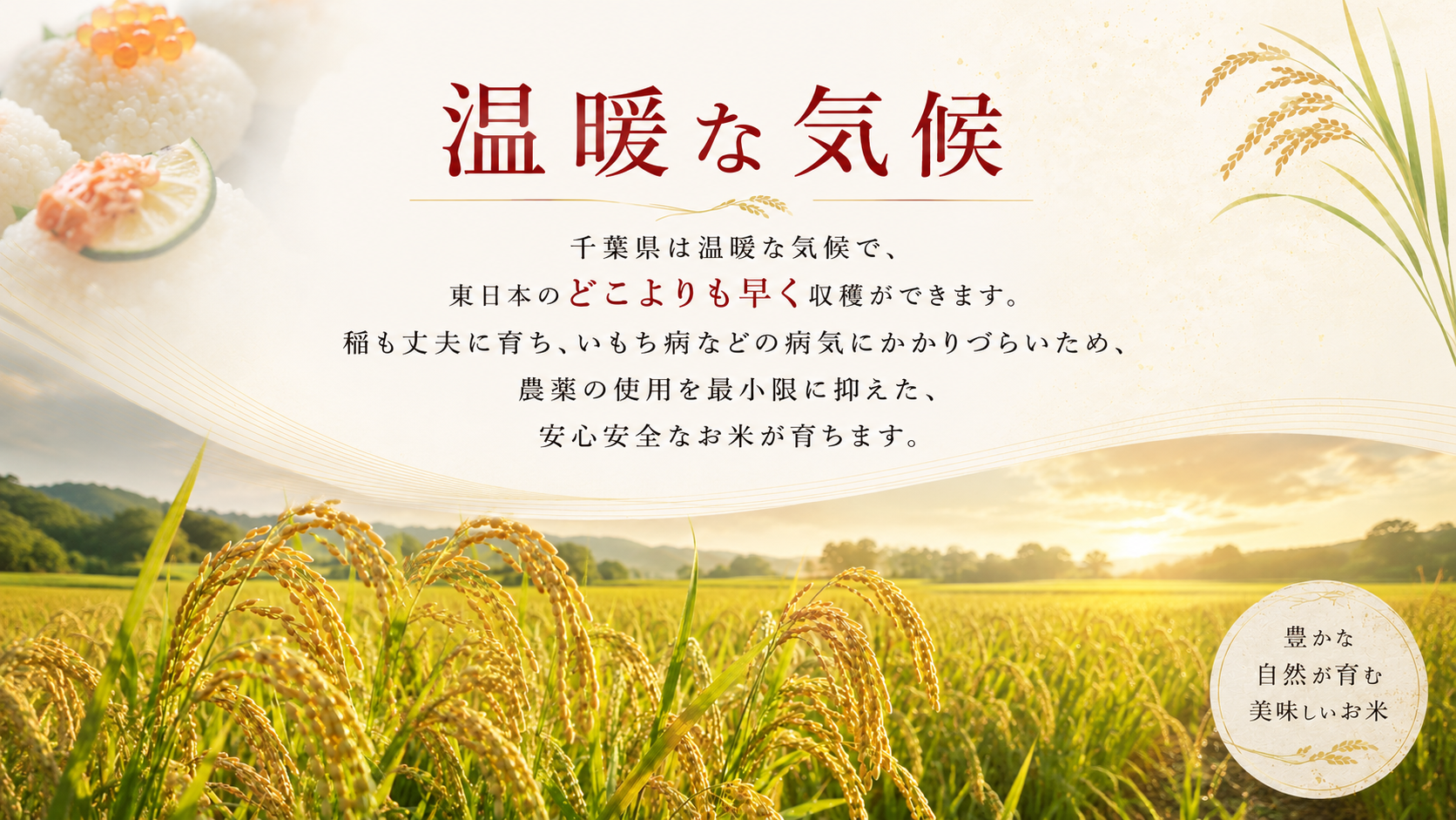 この道35年数多くの受賞歴を誇るベテラン米農家さん。丹精にお米作りをされる方です。