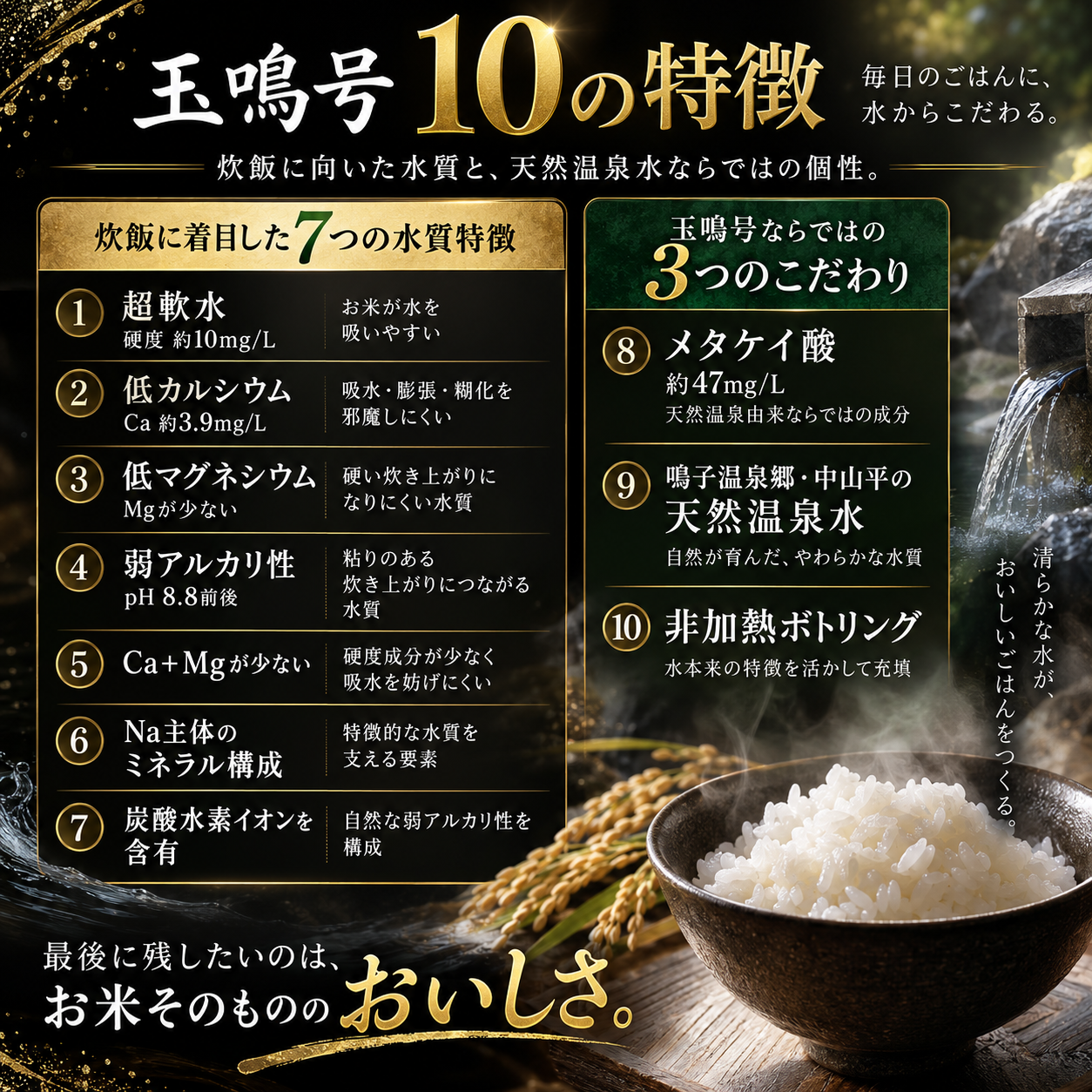 お米は選ぶのに、水はいつも同じ。その“当たり前”を変える一本。次にごはんを炊く水から、こだわってみませんか。