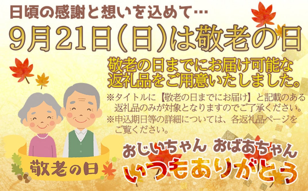 ふるさと納税 敬老の日 先行予約 期間限定 おじいちゃん おばあちゃん ふるさと納税 ふるさとチョイス