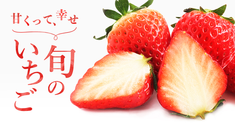 甘くって、幸せ!旬のいちご