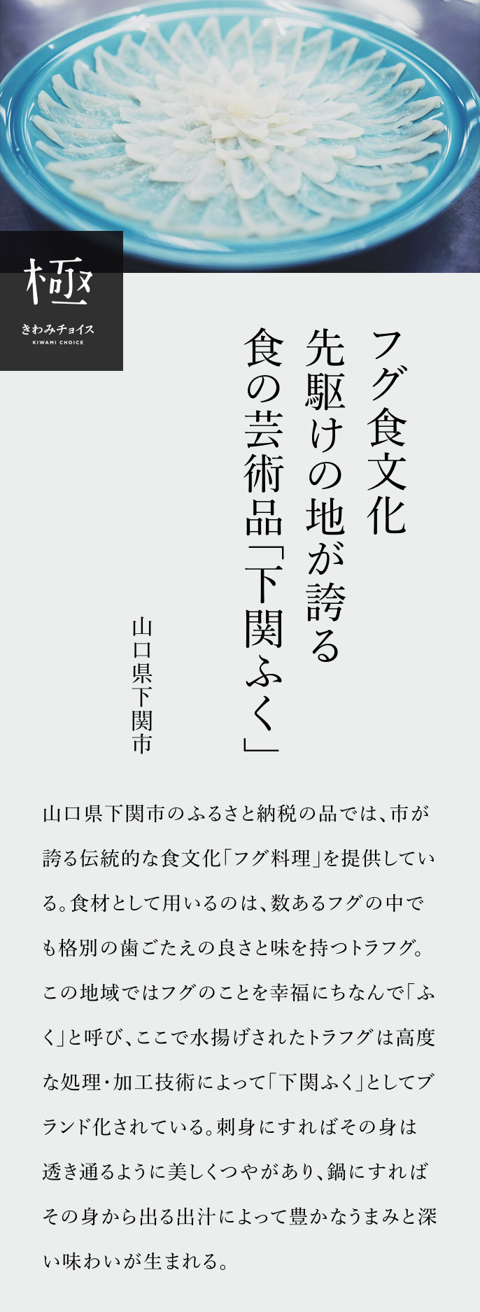 フグ食文化先駆けの地が誇る 食の芸術品 下関ふく ふるさと納税 ふるさとチョイス