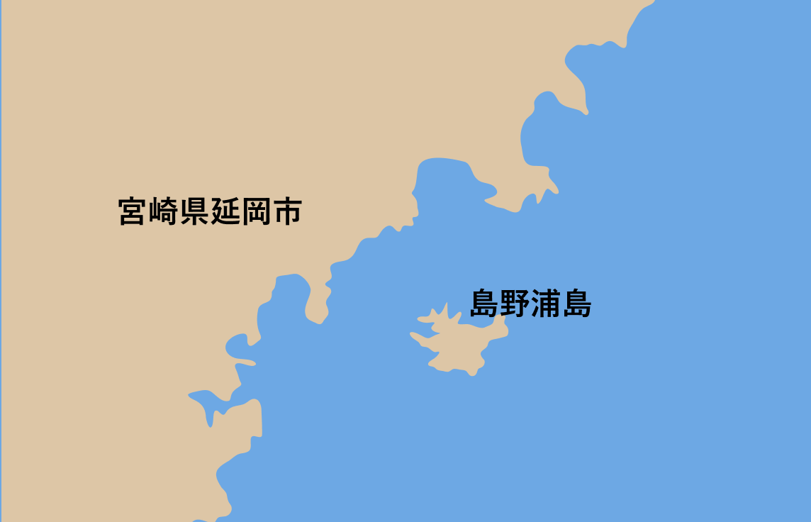 島野浦島のMAP