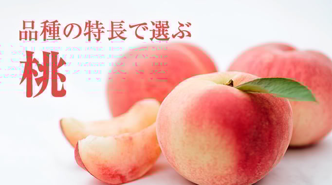 品種の特長で選ぶ桃