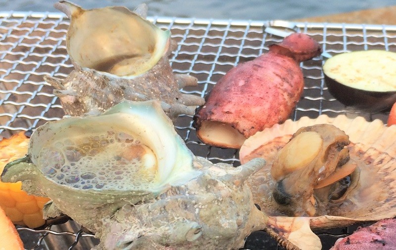 海鮮BBQセット:調理例