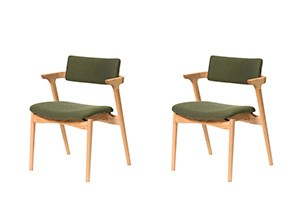CAPRA Half Arm Chair 2脚（2色）