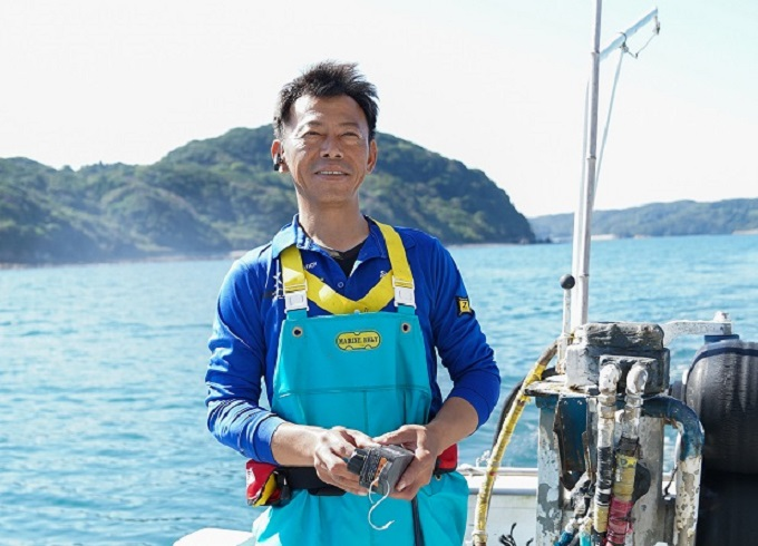 海洋生態系への影響を懸念　東宝丸（井上健一）
【玄界灘の美しい海を後世に残したい】