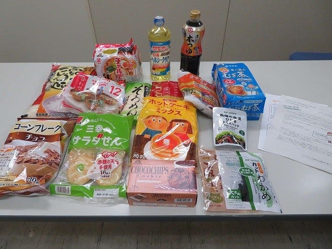 寄付金による食品配送