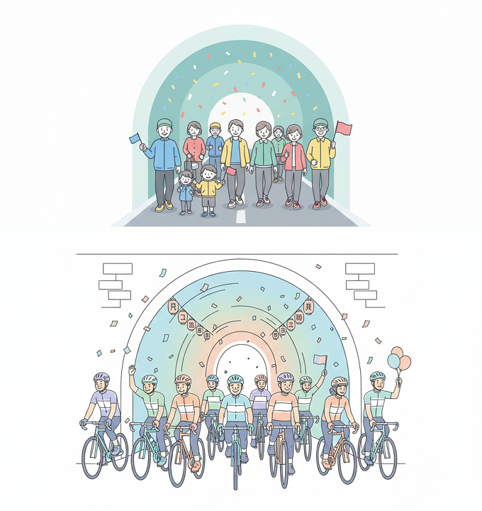 トンネルウォーキング・サイクリング