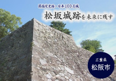 我々は松坂城跡の石垣を直したい！