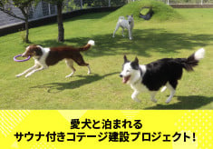 【第三弾】愛犬と泊まれるサウナ付きコテージ建設プロジェクト！