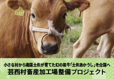  【第四弾】小さな村から南国土佐が育てた幻の和牛「土佐あかうし」を全国へ 芸西村畜産加工場整備プロジェクト