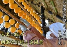 【最終年度!!】未来へ紡ぐ、南砺の干柿と原風景ーハサ掛け再現プロジェクトー