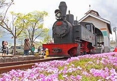 河北中央公園で走っているいもこ列車(蒸気機関車）の枕木を交換します！