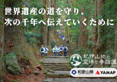紀伊山地の霊場と参詣道｜千年の時を超え歩き継がれてきた世界遺産の道を次の千年に残していきたい