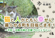 【初挑戦：埼玉県横瀬町】人間と猫がともに幸せに暮らせる町を目指します！（不妊・去勢手術の支援プロジェクト）