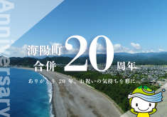 ありがとう 20 年、お祝いの気持ちを形に－海陽町合併 20 周年記念事業－