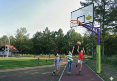 美しい森に笑顔広がる『緑の庭』を。 レバンガ北海道 バスケットゴール設置プロジェクト at 中札内