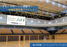 「みる」スポーツの感動を。新たなアリーナで～映像装置設置プロジェクト