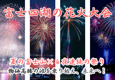 夏の富士山×4つの湖を花火で彩る｜物価高騰の波を乗り越え、富士五湖の伝統花火を守りつなげたい！